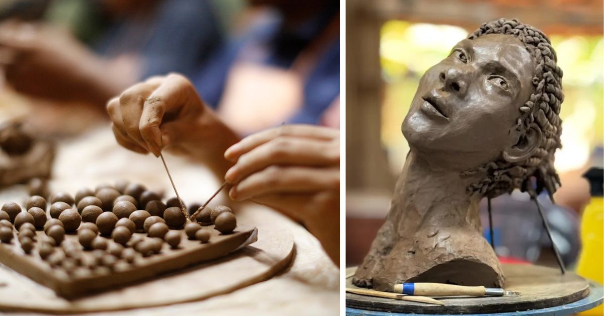 Clayfingers at Thrissur is a pottery studio which sees the coming together of artists and pottery enthusiasts,