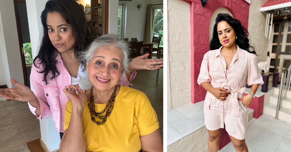 Sameera Reddy and Manjri Varde identify as The Messy Mama and Sassy Saasu on Instagram