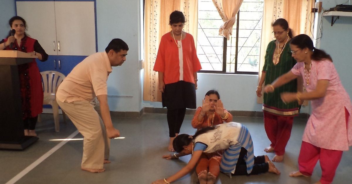 Richa and others enrolled at SAA during a dance movement therapy session (Credit: SAA)