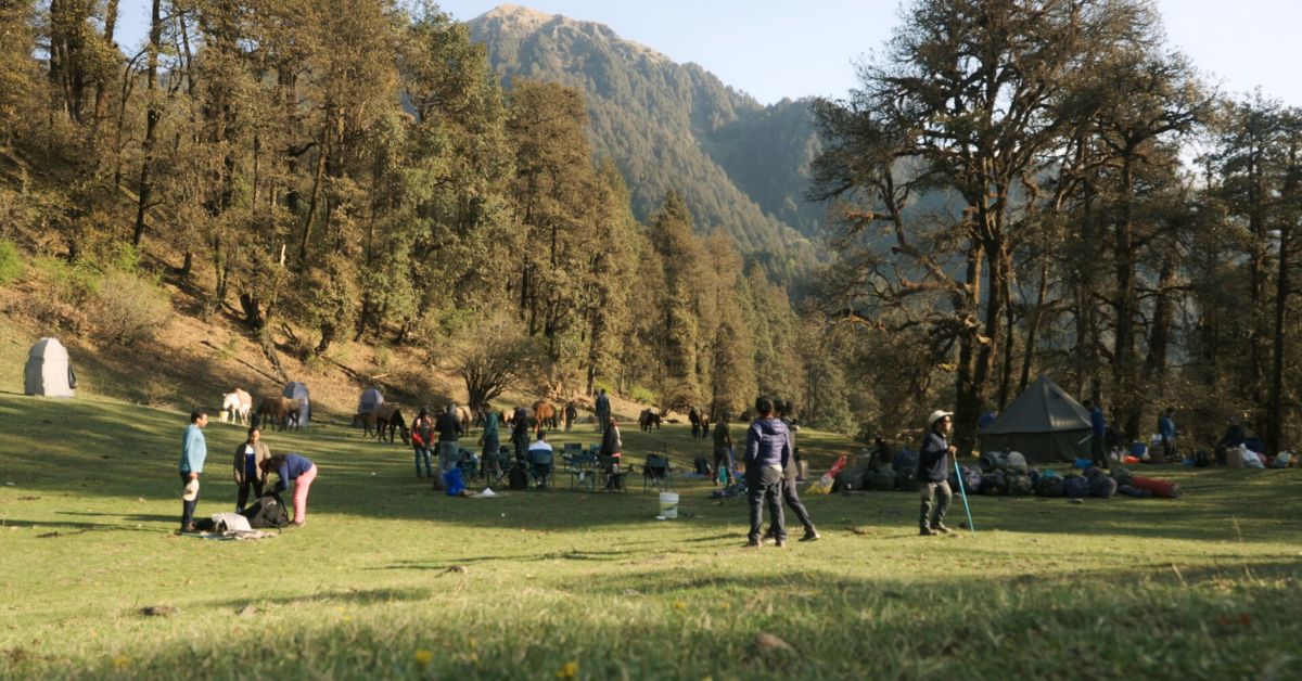 The Dayara Bugyal meadow in the Garhwal Himalayas makes for a great trek for its gentle ascent and welcoming topography 