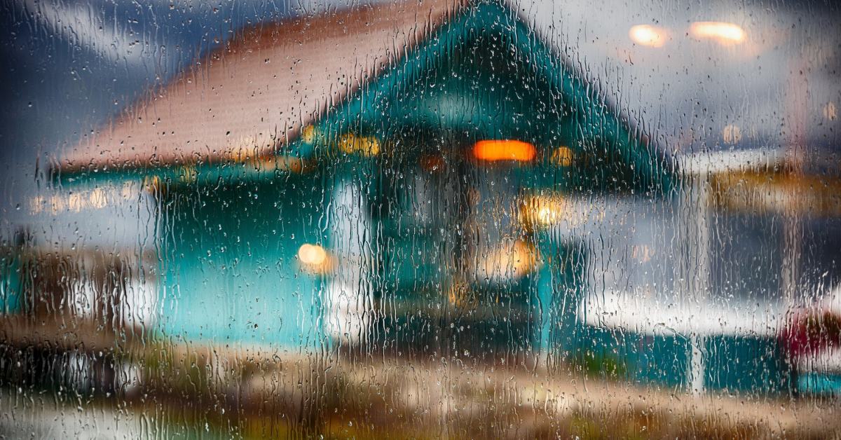 Ask your kids to draw something, and once it is ready, let the rain interact with the colours and create a masterpiece; Picture source: Singletrack Painting