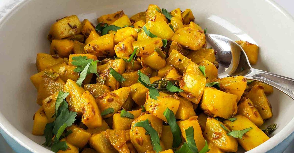 After harvesting, cook a simple lauki dish for your kids to reward them for their hard work; Picture source: Profusion Curry