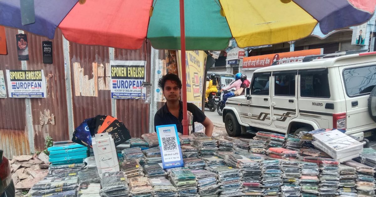 By selling mobile phone covers, Rohit managed to finance his studies on his own.