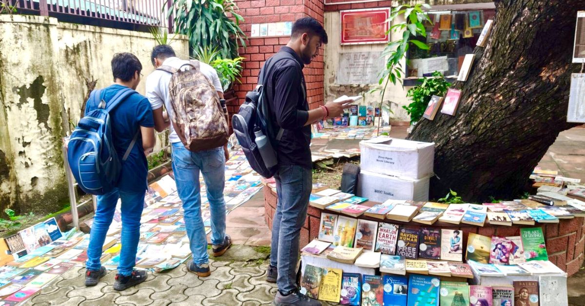The initiative started with 200 donated books and now has a collection of over 2500 books.