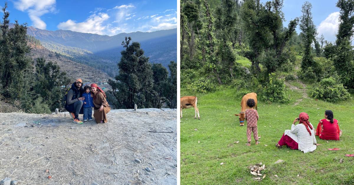 Garima, Aditya, and Vedas moved from Singapore’s fast life to the calm of Uttarakhand to live with more meaning, intention, and space.