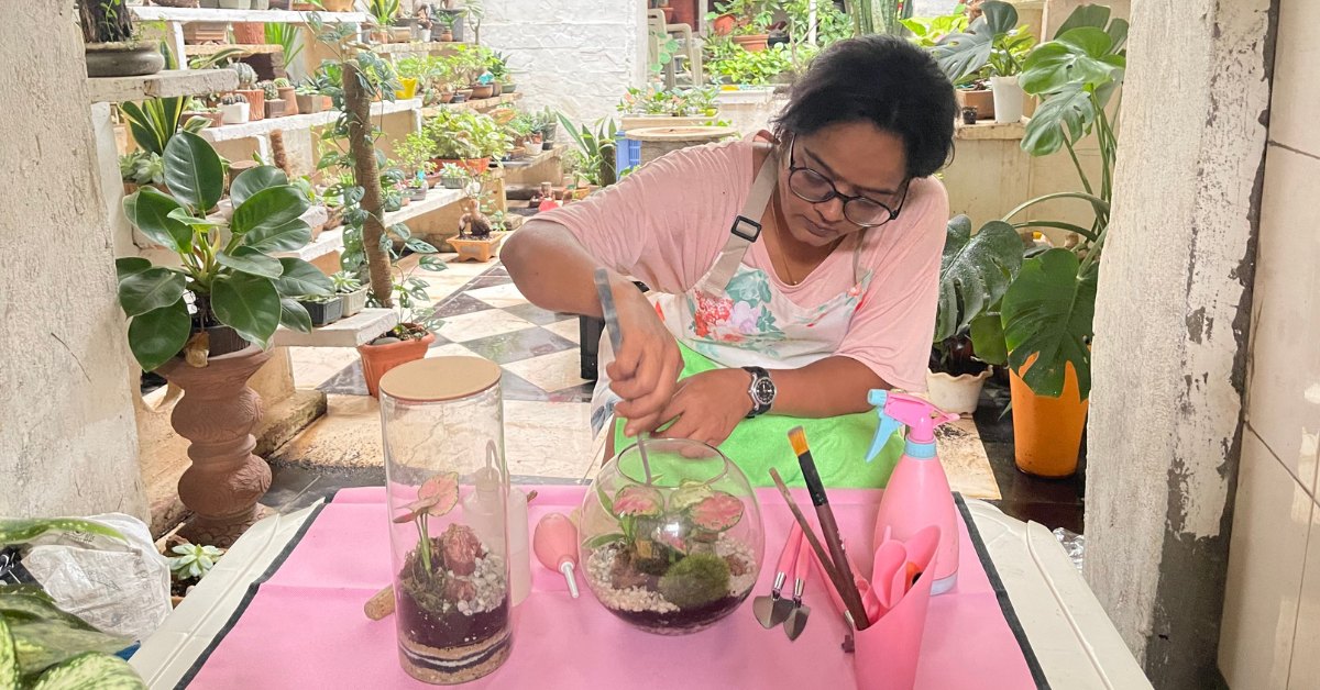 After losing both her parents, Vishakha turned to the plants around her—using grief as a starting point to imagine something new.