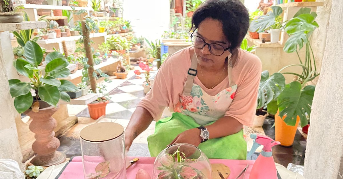 In her 40s, Vishakha found her hands and heart at work — experimenting with terrariums and bringing a long-paused dream back to life.