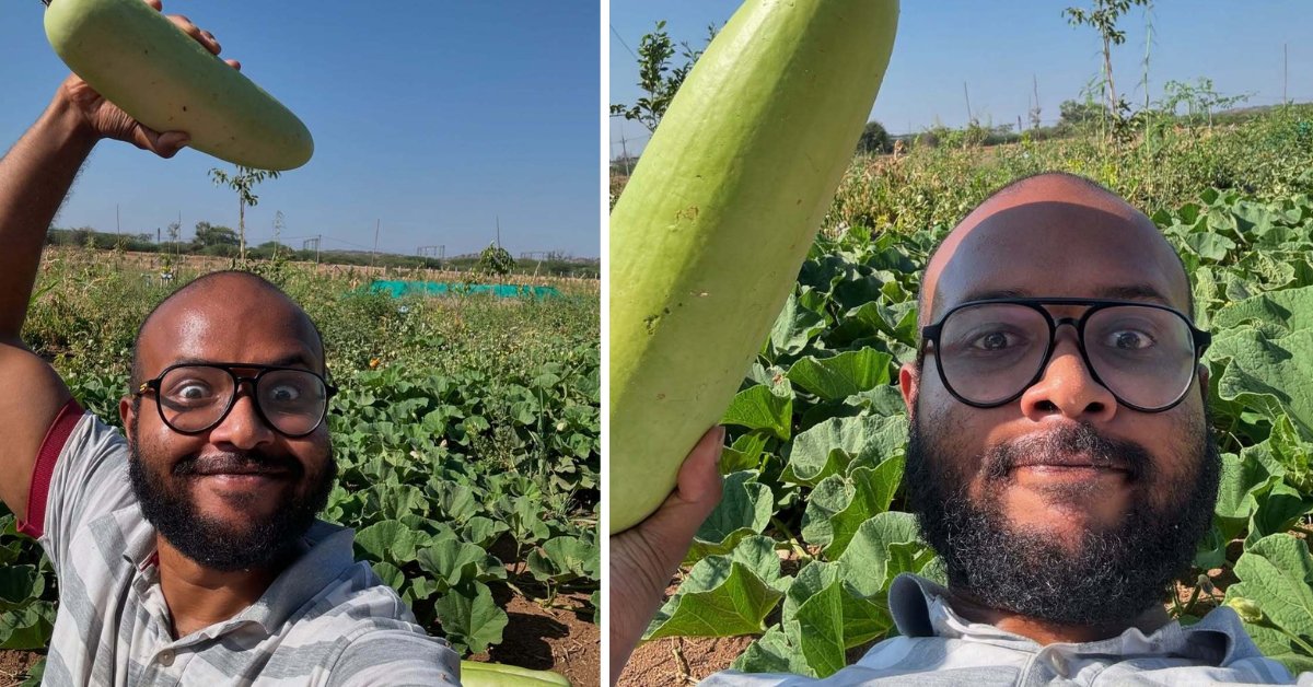 Abhishek says permaculture is very different from traditional methods and far better for the trees, the environment, and the food itself