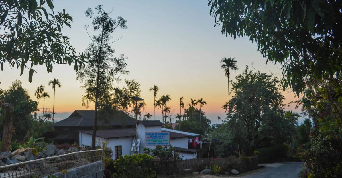 The monsoon in Mawlyngot does not fall in sheets; it floats, settling softly over the tea gardens; Picture source: WanderOn
