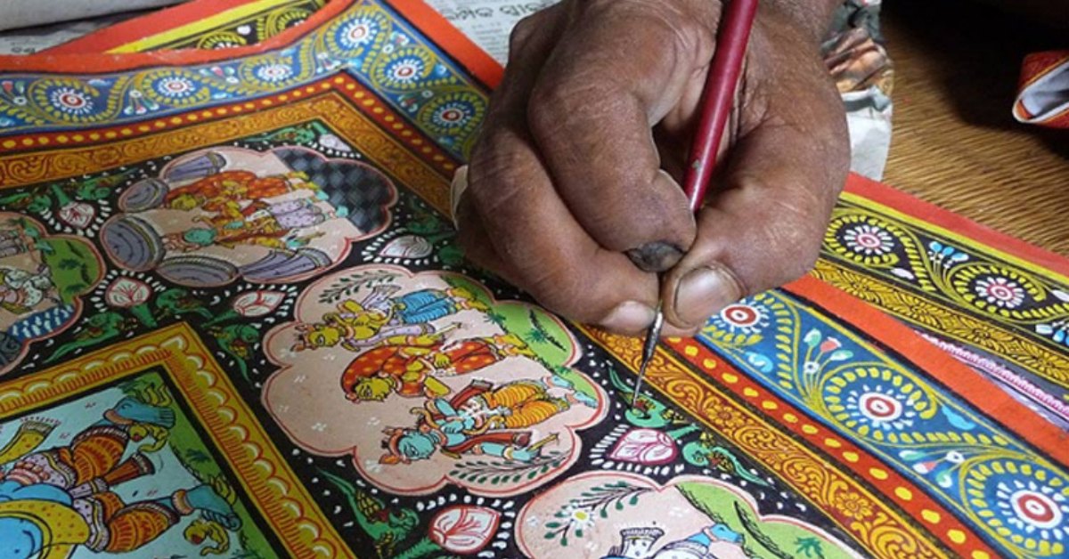 Pattachitra lived not just in the brush, but in memory, inherited through families like folklore itself; Picture source: Gaatha