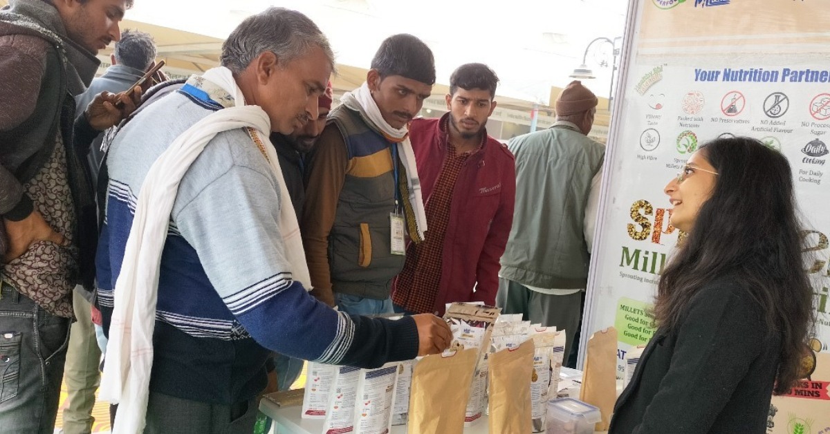 Palak attended millets festivals and events to connect with local farmers for the raw materials