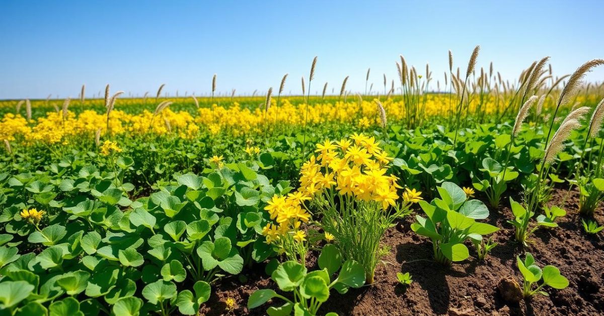By turning the land green even in the off-season, cover crops help prepare fields for better harvests; Picture source: Permaculture Practice