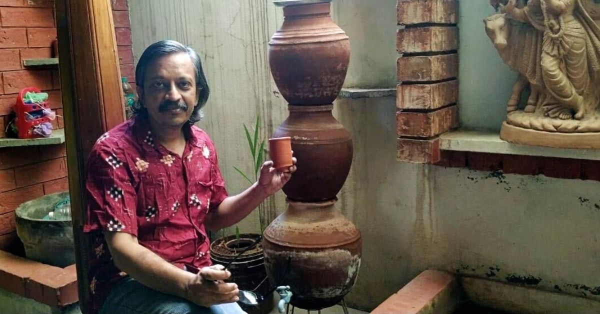 Matka filter for rainwater harvesting