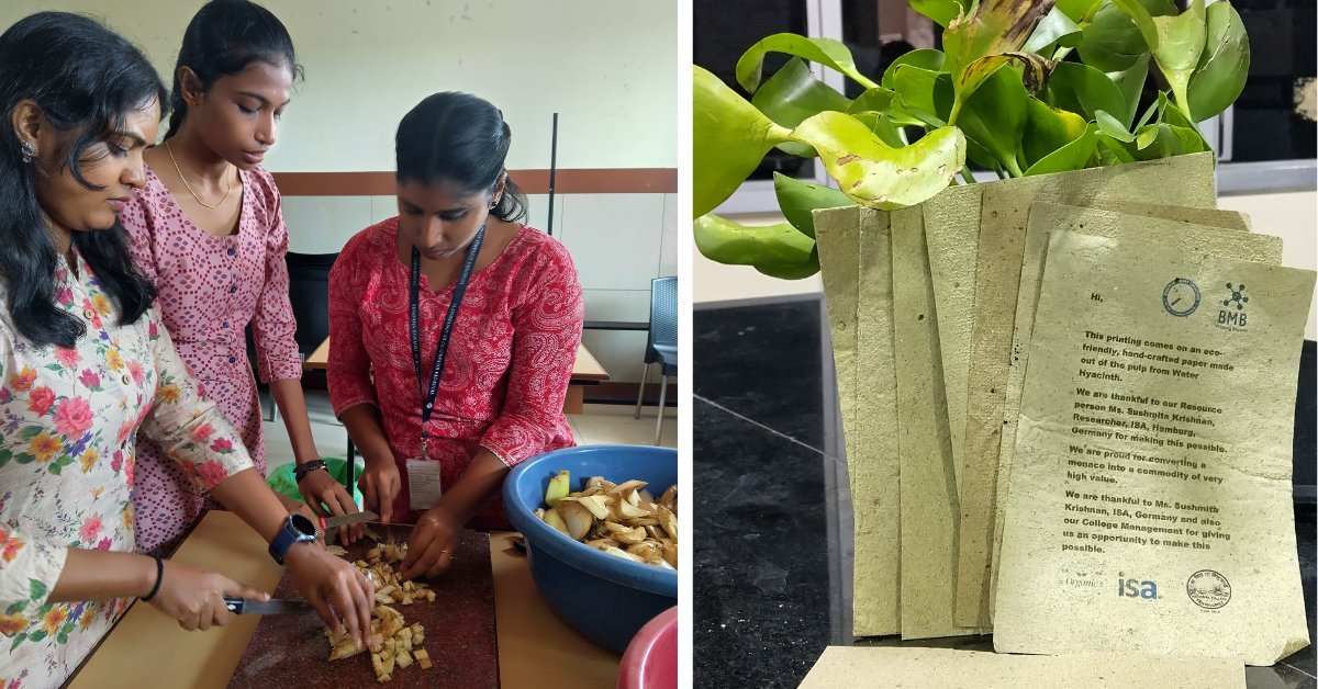 25-YO Trains 150 Women to Turn a Harmful Lake Weed Into Sustainable Handmade Paper