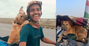 Injured Pup on Highway Changed This Youth’s Life Forever & Together They've Cycled Across 15 States