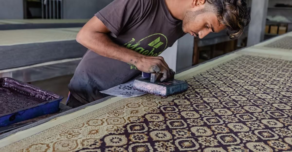 Ajrakh now features on sarees, stoles, shirts, and bedsheets. 