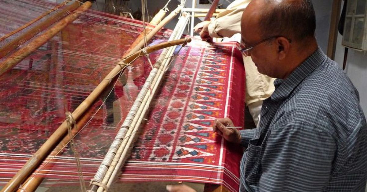 Patan Patola sarees were worn by queens and aristocrats. 