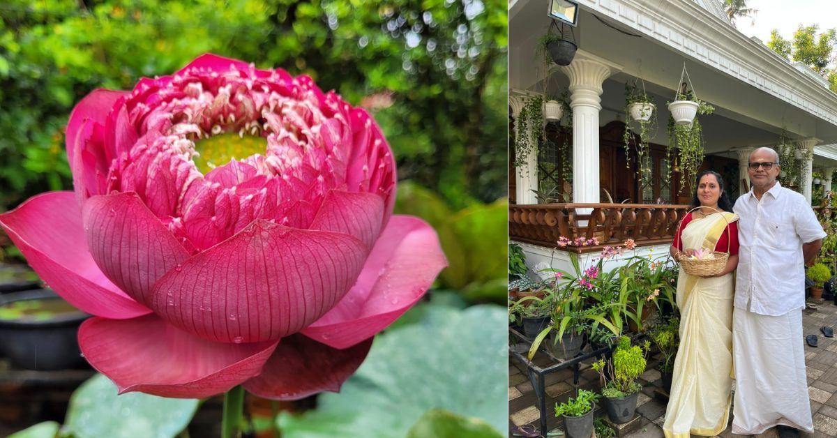 Lathika and her husband Suthan water all these exotic plants and enjoy their gardening time together.