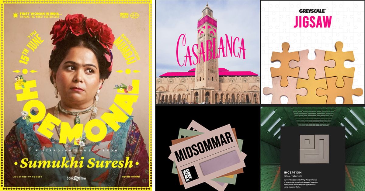 Some designs by Rishi Sheth and Zehra Ali who is the founder of Graphics by Chance