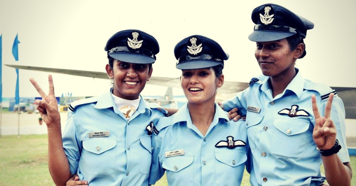 Avani Chaturvedi, Bhawana Kanth and Mohana Singh were commissioned as flying officers