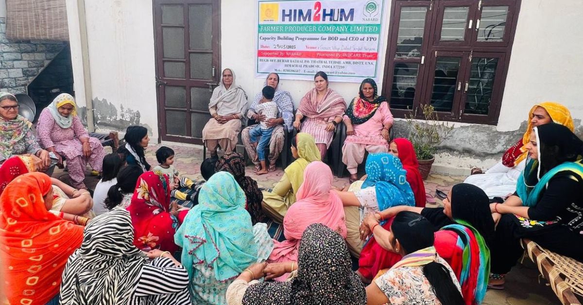 The project under Reeva's FPO, Him2Hum, boosts the incomes and agricultural skills of these women.