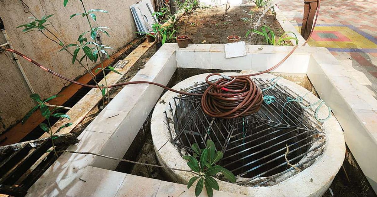Shared courtyards can harvest rainwater collectively, storing up to 1 lakh litres and easing water stress across entire communities.