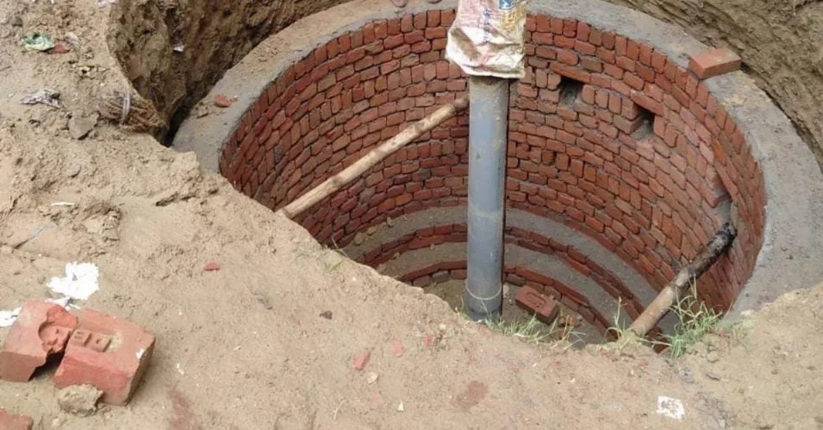 Underground soak pits like this can recharge 20,000 litres per season — without taking up a single square foot of surface space.