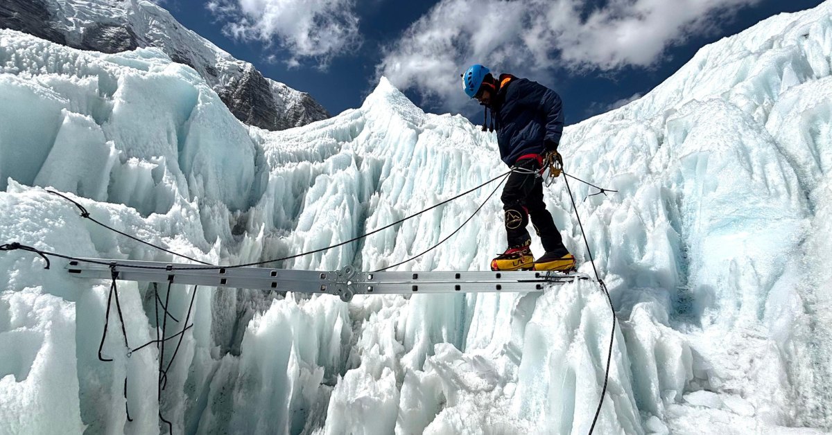 At Base Camp, Aritra spent days acclimatising and training for the technical climb ahead.