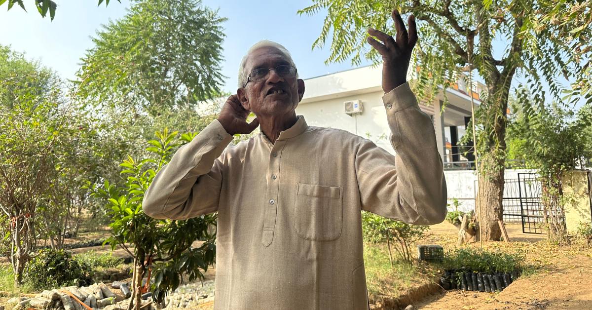 Since 2020, Sundaram has trained farmers across states in the “1 Rupee per Litre Water” method to fight drought.