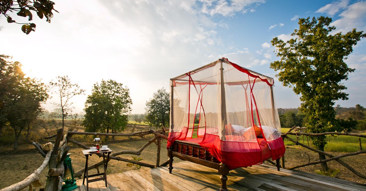 The machans at Jamtara Wilderness Camp gives guests an authentic experience of immersing themselves in nature 
