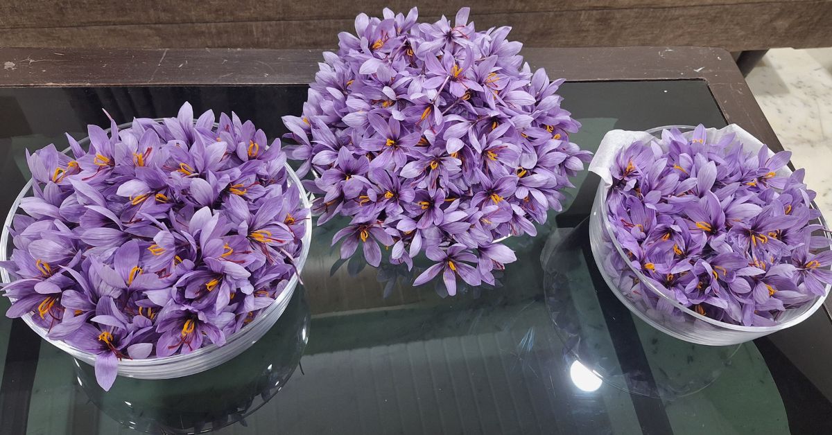 The couple also enhances their homemade sweets with homegrown authentic saffron.
