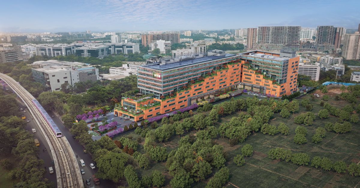 The Earth Centre in Bengaluru is built using terracotta as the hero material
