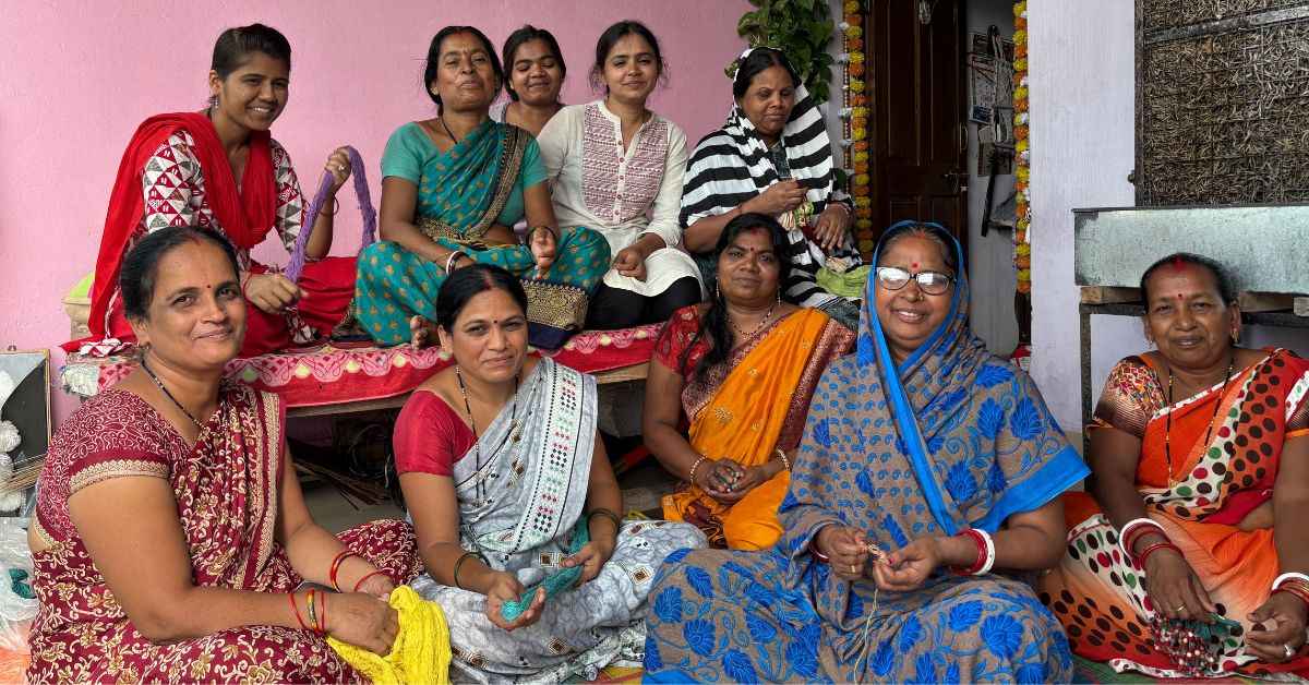 The women of 14 villages across Maharashtra and Madhya Pradesh are involved in the rakhi making process which involves growing the desi cotton, spinning the yarn, dyeing the threads and designing the rakhis