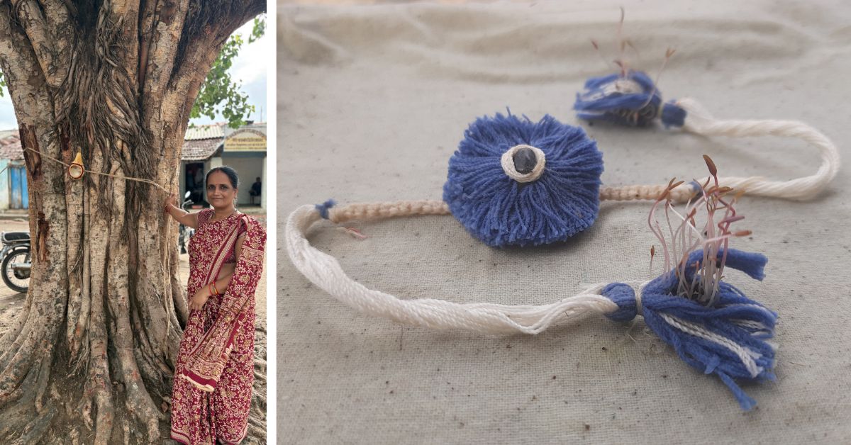 The women believe that the rakhis should also be tied to the trees since they protect them 