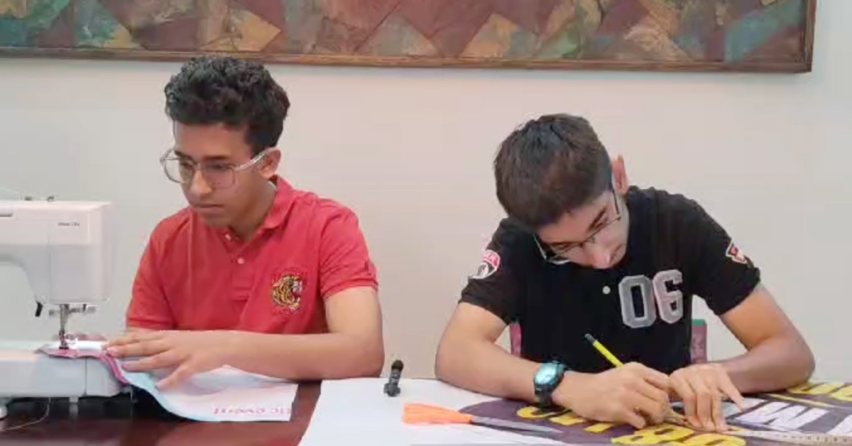 The duo learnt at school about environmental challenges and sustainable development goals