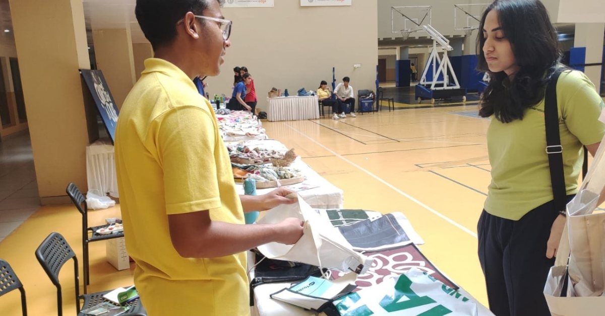 The duo sells the products made from PVC flex banners at different local events