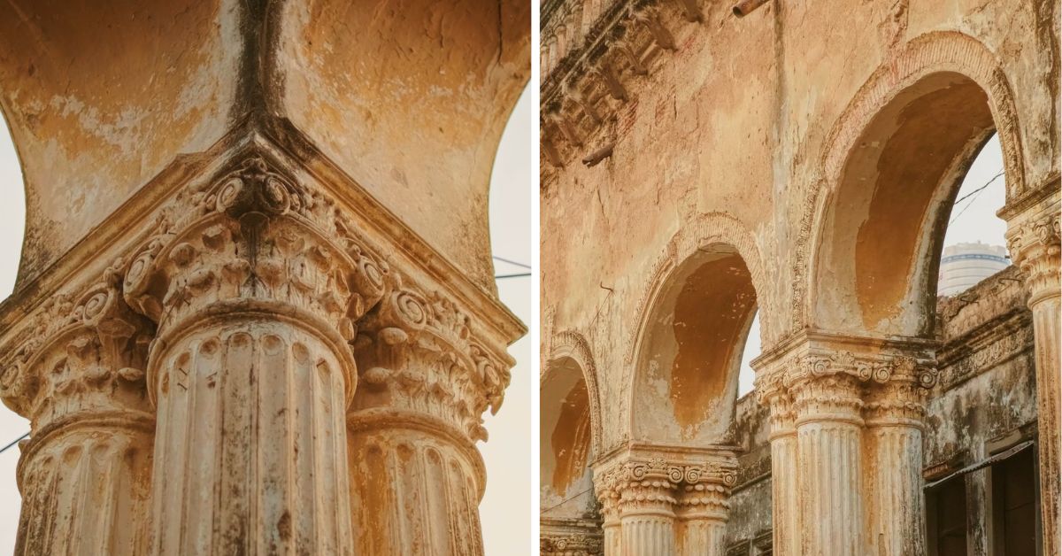 Asafi Mahal — the first building erected by Nawab Asaf ud Daula and his royal residence — still stands in Husainabad, echoing lost grandeur amid fading walls.
