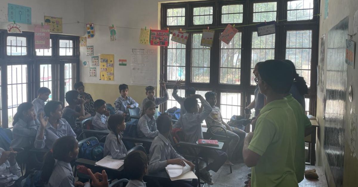 Members of Project Vaayu also held workshops at the primary schools.