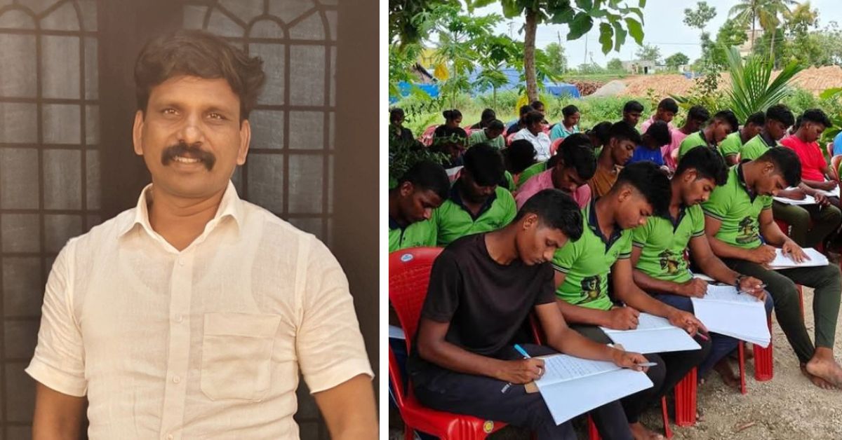 Police officer Tholkappiyan Sivaraj’s free residential training academy enables aspiring police officers to access free coaching for exams