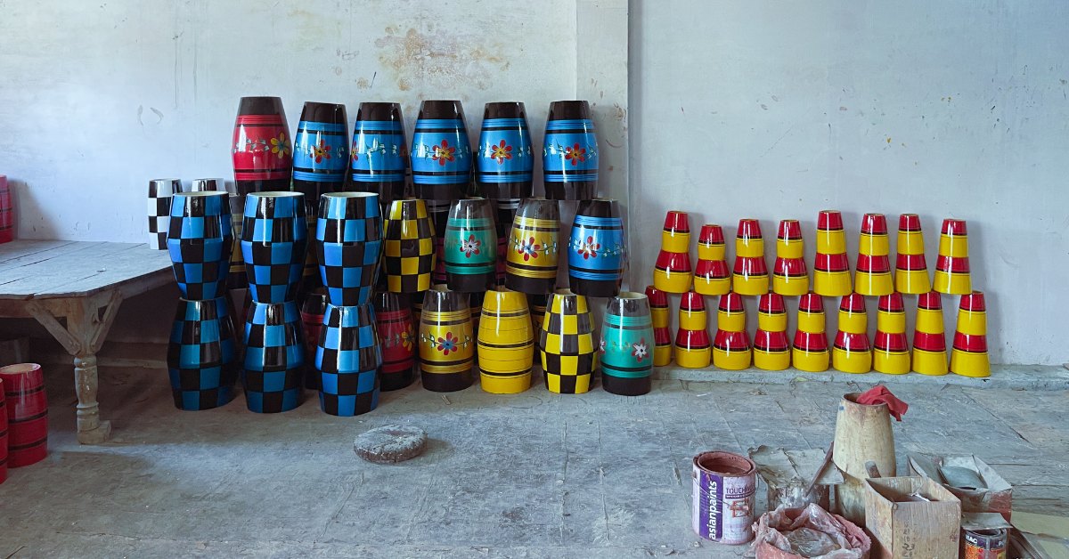 In Amroha, each tabla is made by hand, relying on traditional tools and techniques.