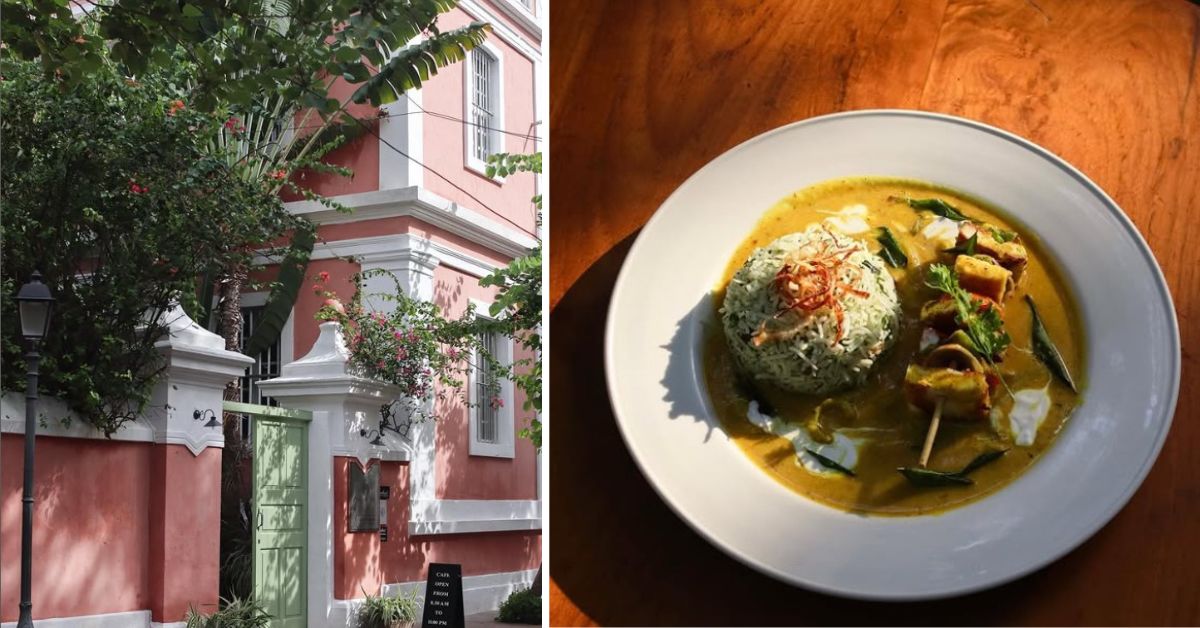Coromandel Café in Puducherry is a charming heritage-style eatery known for its garden setting and fusion of European and local flavours,
