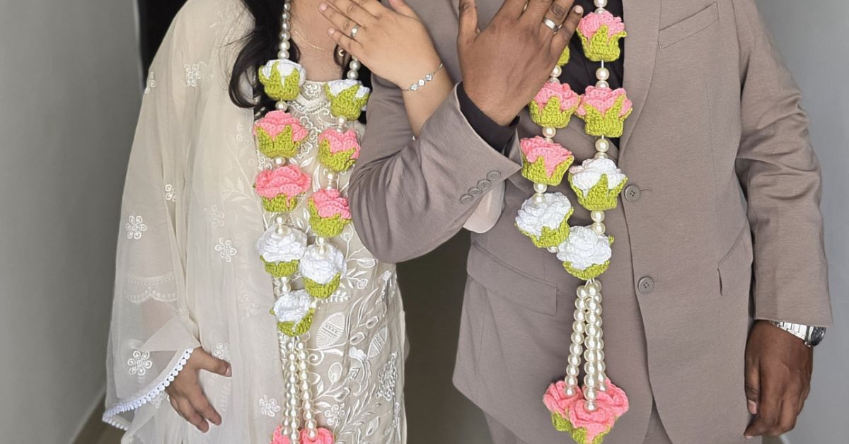 For couples mindful of their carbon footprint or eager for keepsakes, crochet varmalas offers a way out.