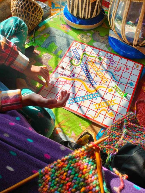 Children learn and heal and grow when playing - so can the parents!