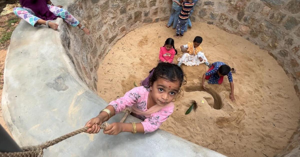 Free play spaces let children climb, explore, and learn through movement and curiosity.